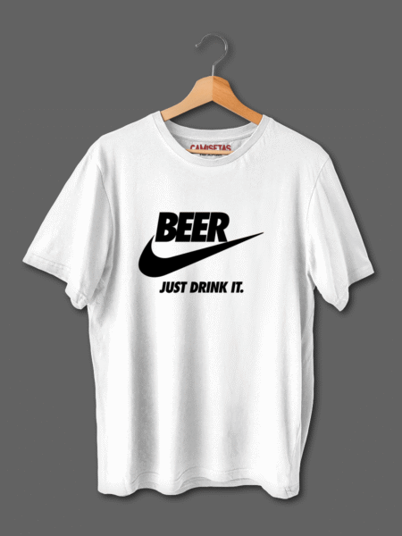 Camiseta divertida modelo Beer Just Drink it