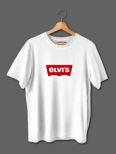 Camiseta divertida Elvis con diseño inspirado en la marca Levis