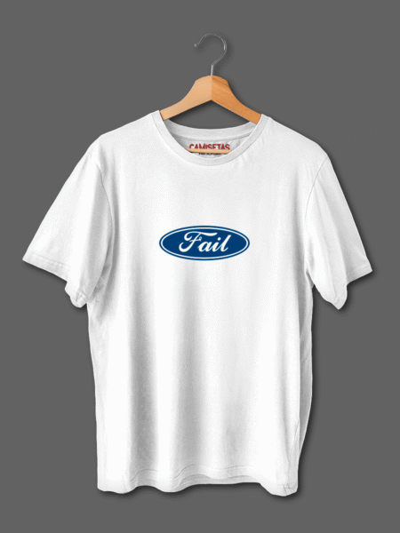 Camiseta divertida Fail con diseño inspirado en la marca de automóviles Ford