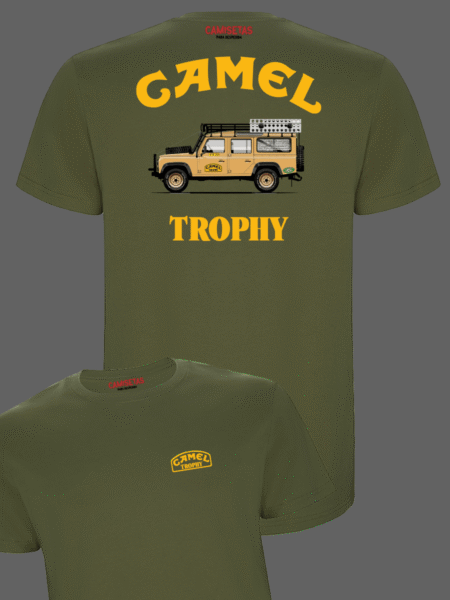 Camiseta Camel Trophy verde militar 2